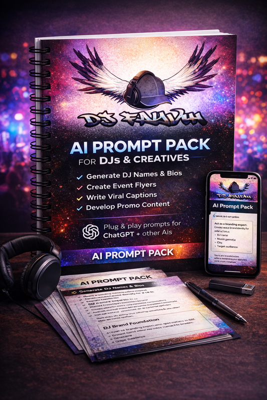 AI Prompt Pack for DJs & Creatives | Branding & Promotion Toolkit